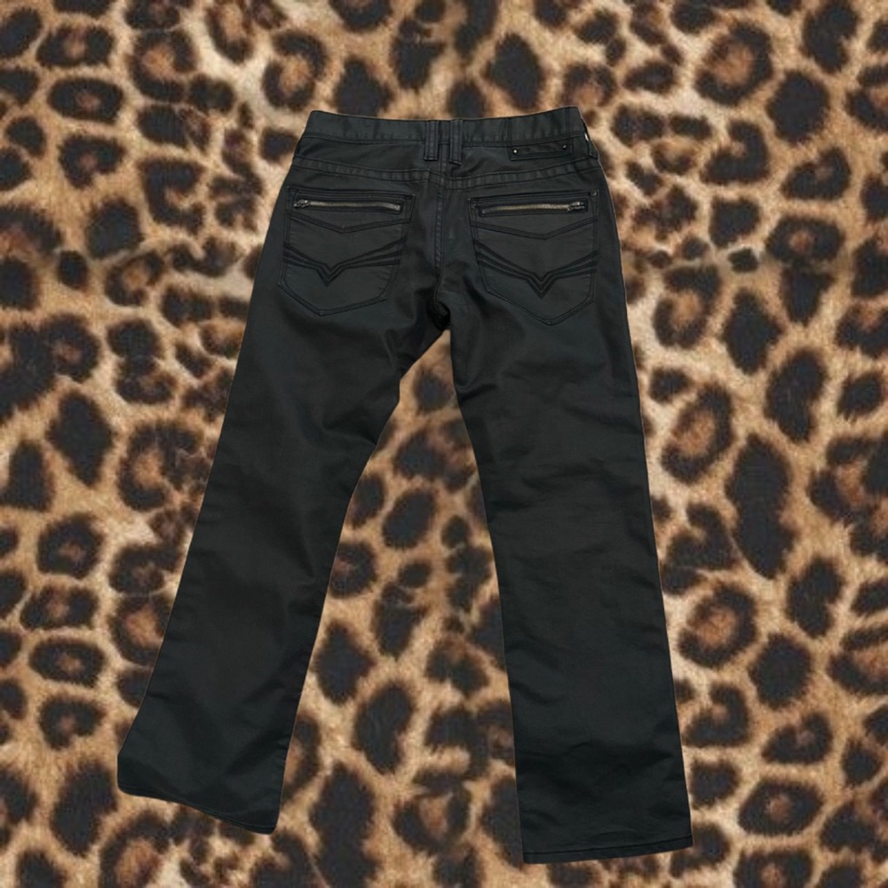 YSL Style Black Leather Pants